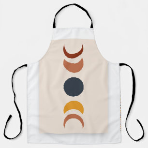 Abstracte Sun Moon Boho Posters Schort