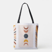 Abstracte Sun Moon Boho Posters Tote Bag (Achterkant)