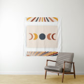 Abstracte Sun Moon Boho Posters Wandkleed (In Situ (horizontaal))