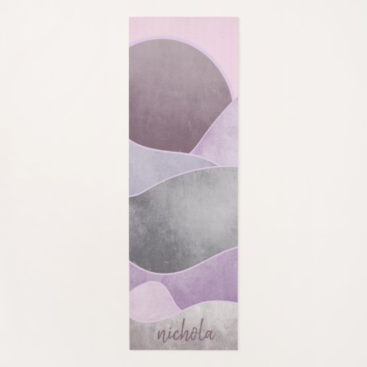 Abstracte Sun Mountains gepersonaliseerd Yogamat (Voorkant)