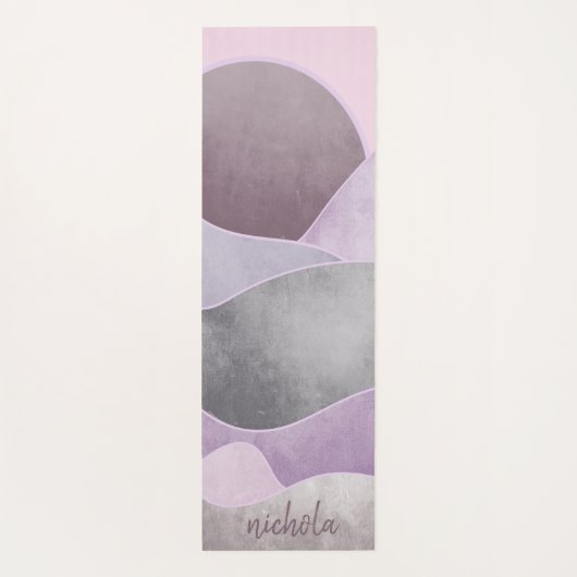 Abstracte Sun Mountains gepersonaliseerd Yogamat (Achterkant)