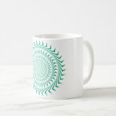 Abstracte Sun Vortex Coffee Mok (Voorkant rechts)