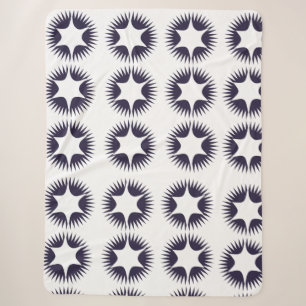 Abstracte Sunburst Pattern Blanket Sherpa Deken