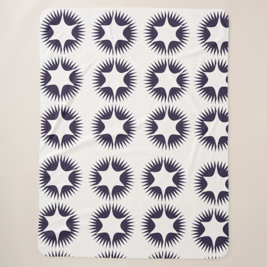 Abstracte Sunburst Pattern Blanket Sherpa Deken (Voorkant)