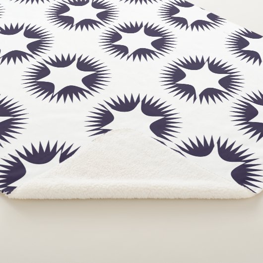 Abstracte Sunburst Pattern Blanket Sherpa Deken (3/4)