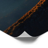 Abstracte Sunrise Peaks Poster (Hoek)