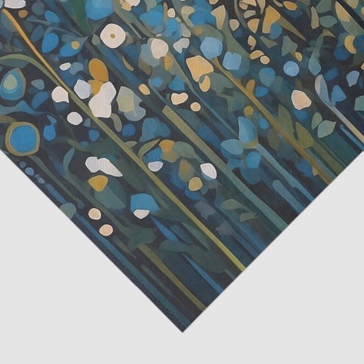 Abstracte Sunrise Wildflower Field Decoupage Tissuepapier (Detail)