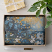 Abstracte Sunrise Wildflower Field Decoupage Tissuepapier (Geschenk)