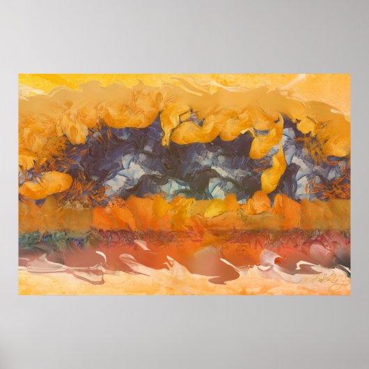 Abstracte Sunset 0612 Art Print (Voorkant)