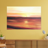 Abstracte Sunset Art Hedendaags Canvas Afdruk (Insitu (Woonkamer))