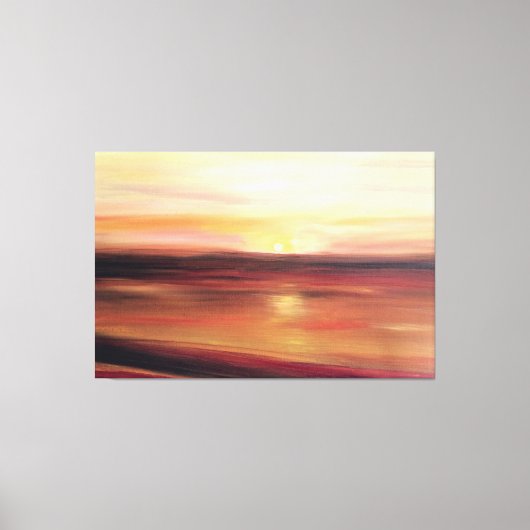Abstracte Sunset Art Hedendaags Canvas Afdruk (Voorkant)