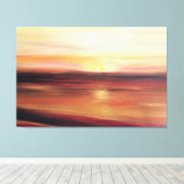 Abstracte Sunset Art Hedendaags Canvas Afdruk (Insitu (Houten vloer))