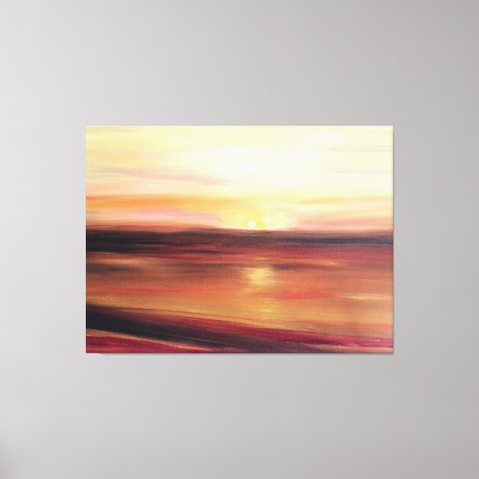 Abstracte Sunset Art Hedendaags Canvas Afdruk (Voorkant)