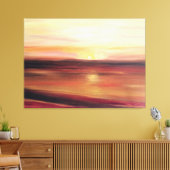 Abstracte Sunset Art Hedendaags Canvas Afdruk (Insitu (Woonkamer))
