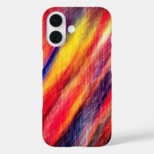 Abstracte Sunset Art Kleur iPhone Case (Achterkant)