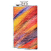 Abstracte Sunset Colour Flask Heupfles (Links)