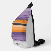 Abstracte Sunset Event Aangepaste Tagline Bedrijfs Sling Bag (Rechterhoek)