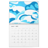 Abstracte surf golven kalender (Mar 2027)
