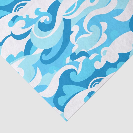 Abstracte surf golven tissuepapier (Detail)