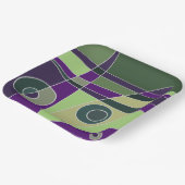 Abstracte Surfende groene appels Papieren Bordje (Gebogen)