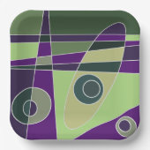 Abstracte Surfende groene appels Papieren Bordje (Voorkant)