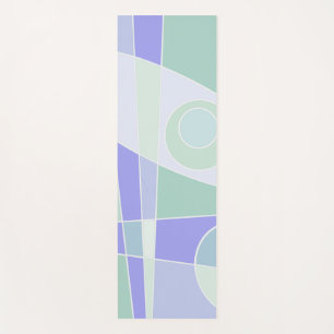 Abstracte Surfende Paarse groene Yoga Mat