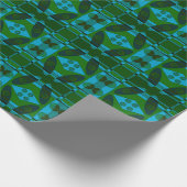 Abstracte Surfing Turquoise Green Shade Cadeaupapier (Hoek)