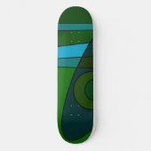 Abstracte Surfing Turquoise Green Shade Persoonlijk Skateboard (Voorkant)