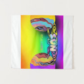 ABSTRACTE SURREAL ZUN GLAS WANDKLEED (Voorkant (horizontaal))