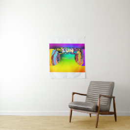 ABSTRACTE SURREAL ZUN GLAS WANDKLEED