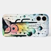 Abstracte surrealistische cactus wereldomslag Case-Mate iPhone case (Achterkant (horizontaal))