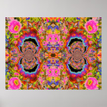 Abstracte surrealistische zonnebloem mandala, grap