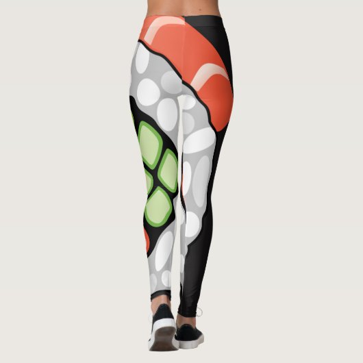 Abstracte Sushi Roll Leggings (Achterkant)