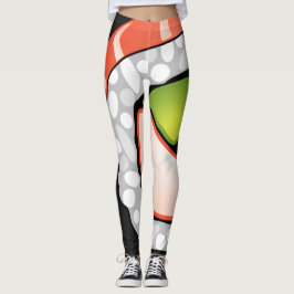 Abstracte Sushi Roll Leggings