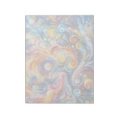 Abstracte Swirl Color Art Notitieblok (Linkerzijde)