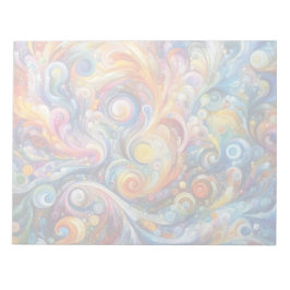 Abstracte Swirl Color Art Notitieblok