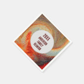 Abstracte Swirl Groovy jaarlijkse familiereünie Servet (Hoek)