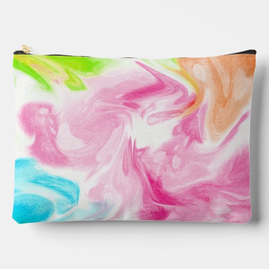 Abstracte Swirls Blauw, Roze, Groen en Sinaasappel Etui (Voorkant)