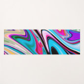 Abstracte Swirls Marmeren Patroon Yogamat (Voorkant (horizontaal))