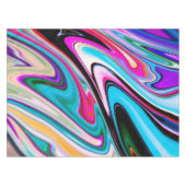 Abstracte Swirls Marmeren Textuur Tafelkleed (Voorkant (Horizontaal))