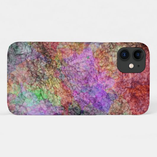 Abstracte Swirls van Pastel Kleuren Grijze lijnen Case-Mate iPhone Case (Achterkant (horizontaal))