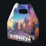 Abstracte Sydney Silhouette Kunst Bedankdoosjes<br><div class="desc">Voeg een moderne touch toe aan uw evenement met deze favorietendoos met abstracte Sydney silhouet kunst. Perfect voor bruiloften,  feesten of zakelijke geschenken.</div>