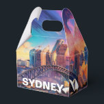 Abstracte Sydney Silhouette Kunst Bedankdoosjes<br><div class="desc">Voeg een moderne touch toe aan uw evenement met deze favorietendoos met abstracte Sydney silhouet kunst. Perfect voor bruiloften,  feesten of zakelijke geschenken.</div>