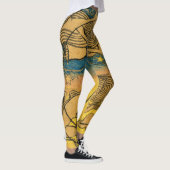 Abstracte symbolist Art Nouveau Stylish Women Leggings (Rechts)