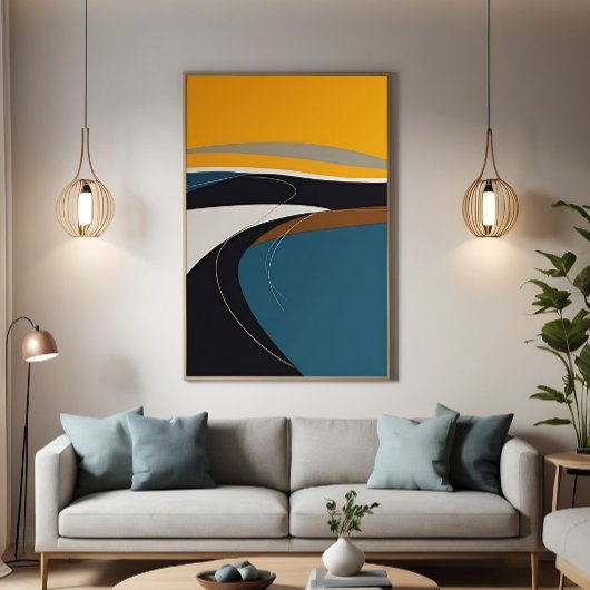 Abstracte Symfonie Canvas Afdruk