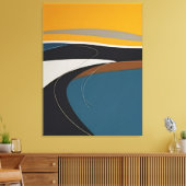 Abstracte Symfonie Canvas Afdruk (Insitu (Woonkamer))