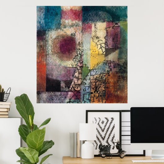Abstracte symfonie: Ervaar het visioen van Paul Kl Poster (Thuiskantoor)