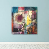 Abstracte symfonie: Paul Klee's Untitled Canvas Afdruk (Insitu (Houten vloer))