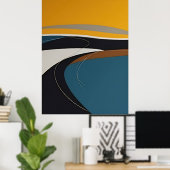 Abstracte Symfonie Poster (Thuiskantoor)