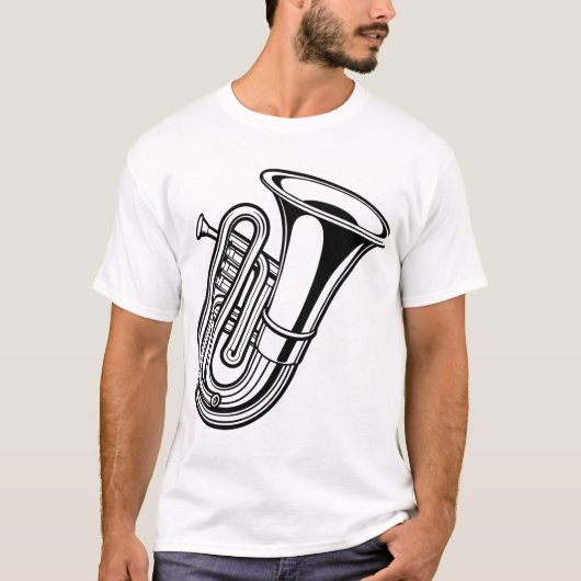 Abstracte Symmetrie Lijnkunst T-shirt (Voorkant)